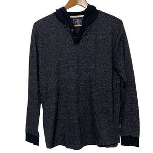MBX Hoodie Long Sleeve Lightweight Black Contrast Pattern Men’s Size Medium